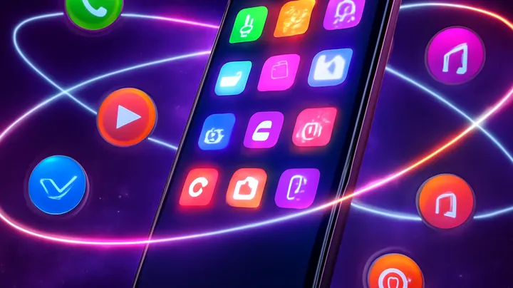 36JL COM - Sleek smartphone floating in space 36JL COM Sleek smartphone floating in space